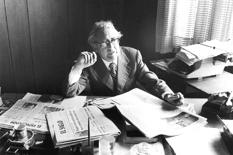 El director del diario El Espectador, Guillermo Cano Isaza, asesinado en diciembre de 1986. / Archivo