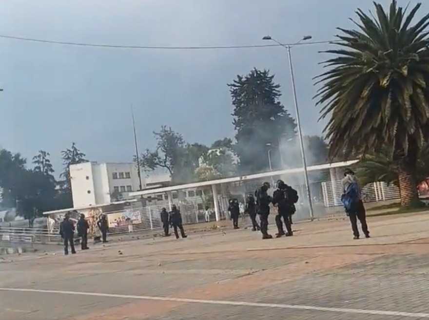 Disturbios en la Universidad Nacional: Esmad hace presencia en calle 26