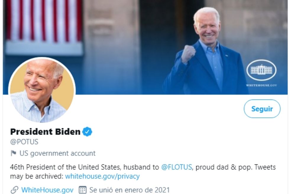Biden y su equipo ya manejan cuentas de Twitter de la presidencia de EE. UU.