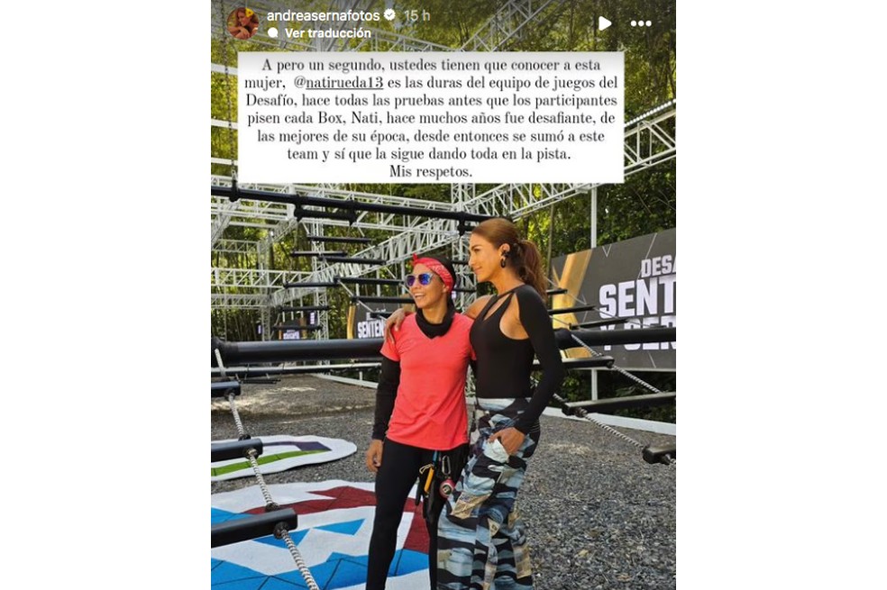 Andrea Serna reveló que la exparticipante hace las pruebas antes que los desafiantes. ¿Quién es?