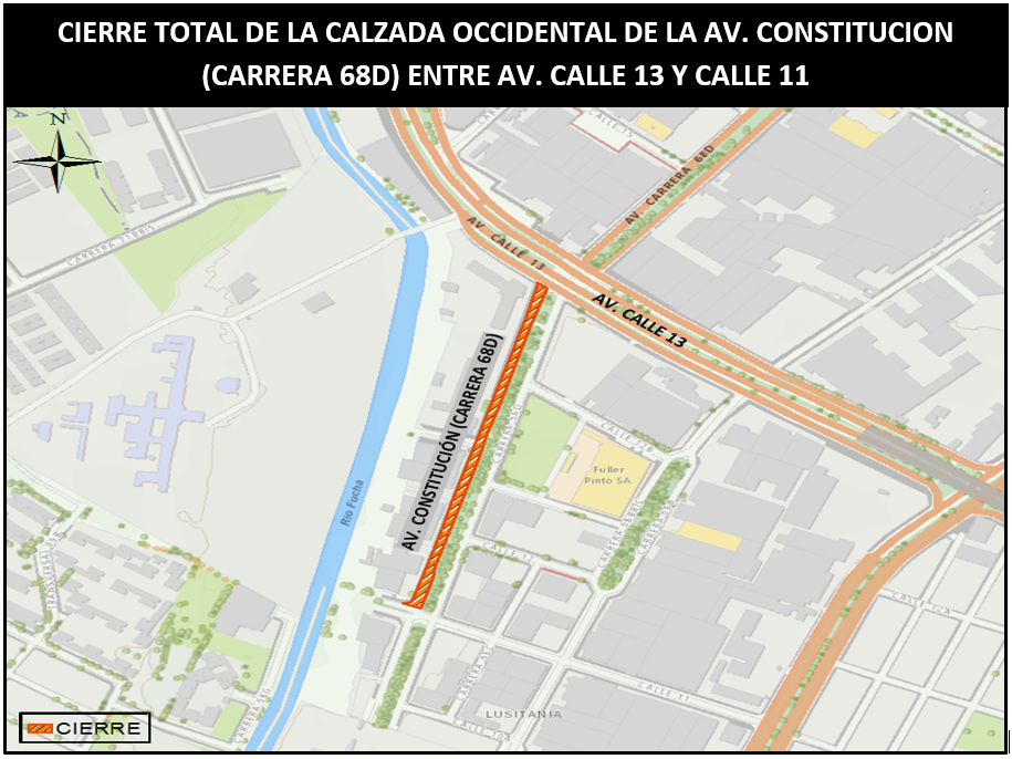 Gráfico del cierre autorizado