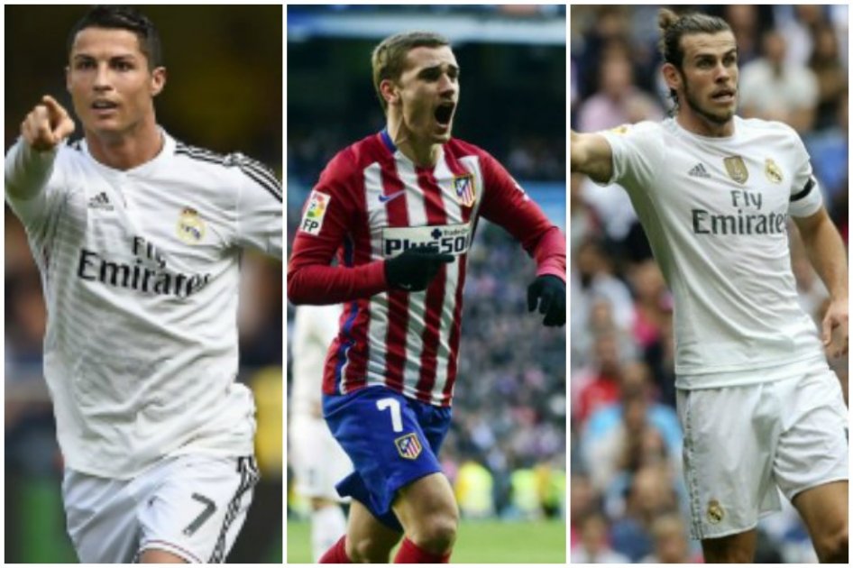 Ronaldo, Bale y Griezmann, finalistas del trofeo al Mejor Jugador de Europa