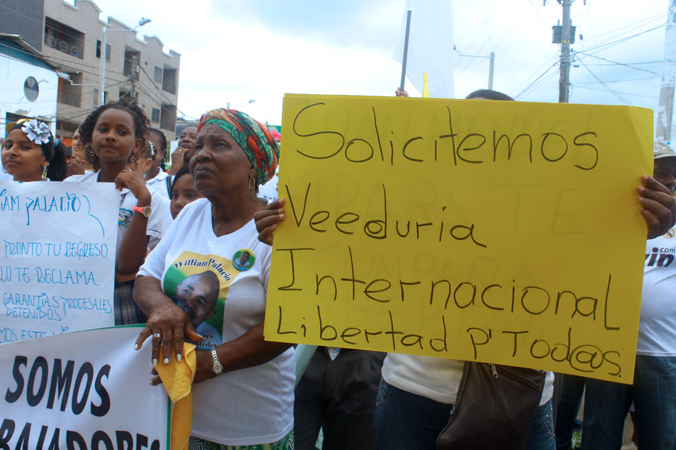 Protestan por capturas en Urabá