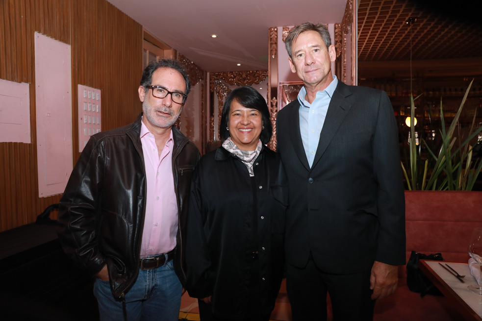 Héctor Fabián Bula, Claudia Vela y Eduardo Garcés.