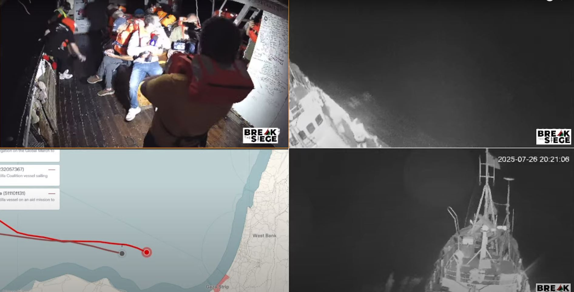 Israel intercepta el ‘Handala’, un barco que llevaba pañales y leche a Gaza