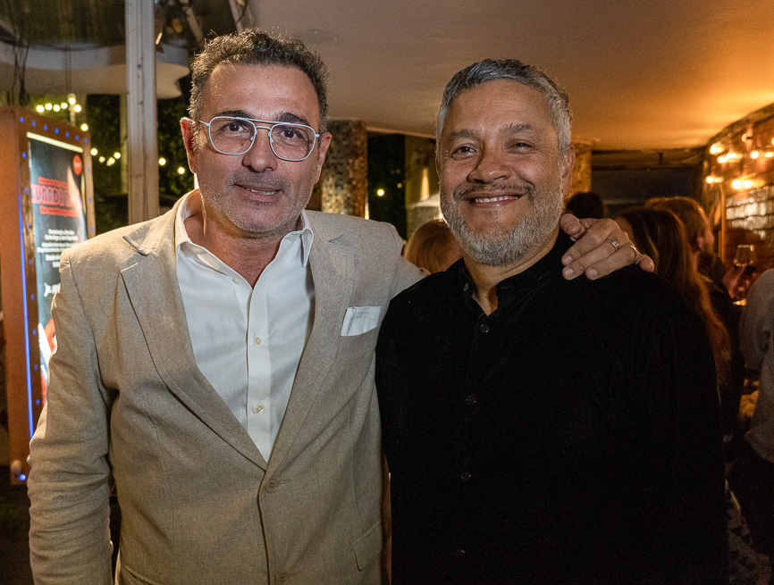 Mariano Bacaleinik ( productor de la obra ) y Manolo Orjuela ( director de la obra