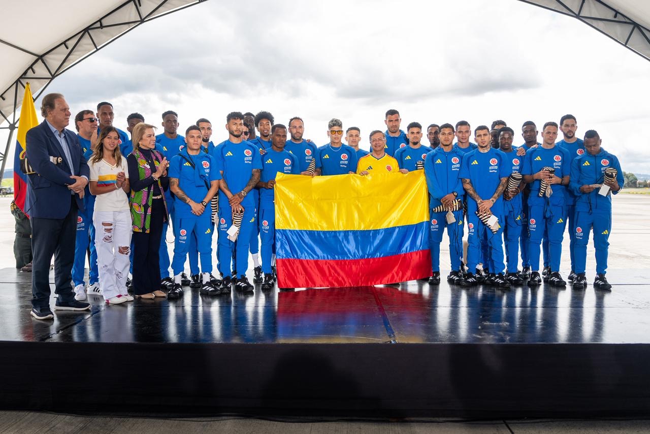 El presidente Gustavo Petro despidió a la selección de Colombia antes del Mundial 2026