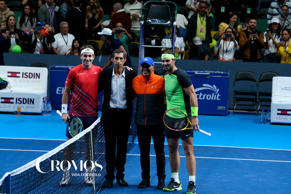 Nadal ganó partido de exhibición en Bogotá venció en dos sets a Ruud