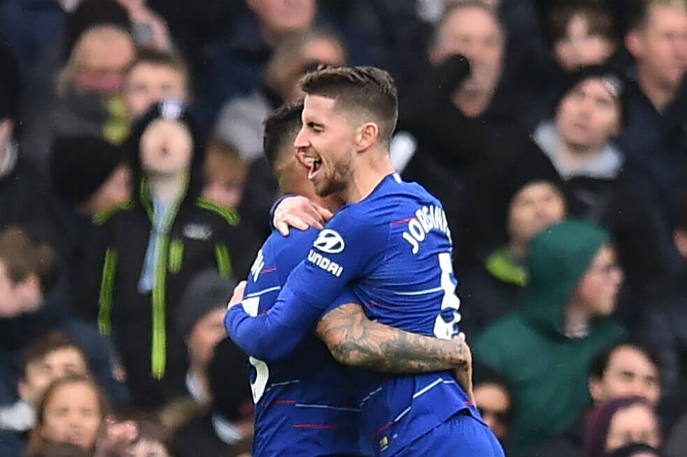 Higuaín y Jorginho lideran al Chelsea en la victoria contra el Fulham
