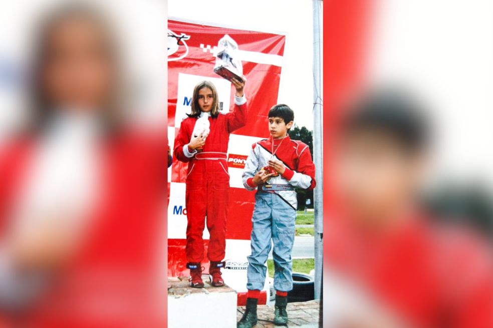 Tatiana Calderón en el kartódromo de Tocancipá (2003).