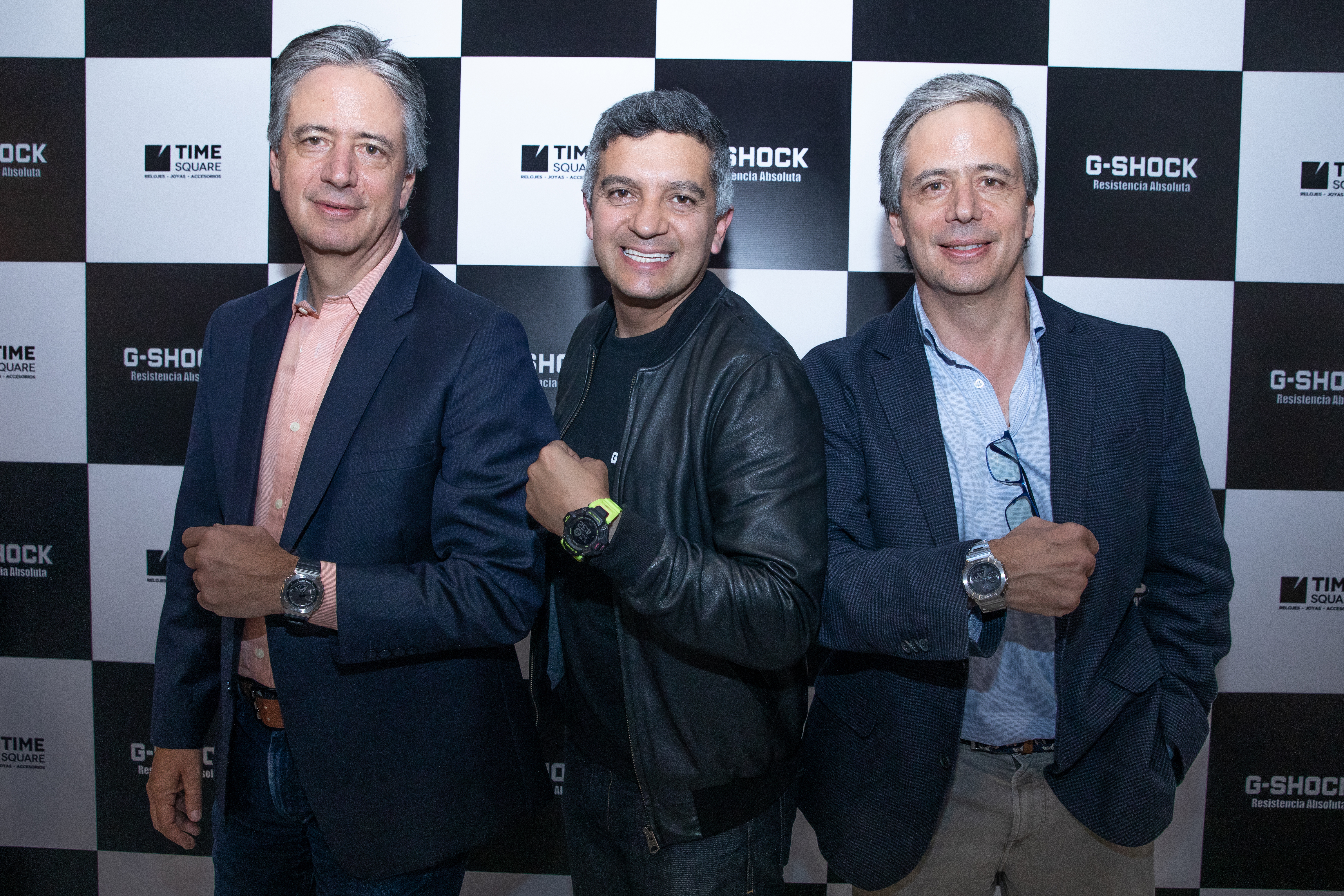 Andrés Glauser, William Ruiz y Samuel Glauser