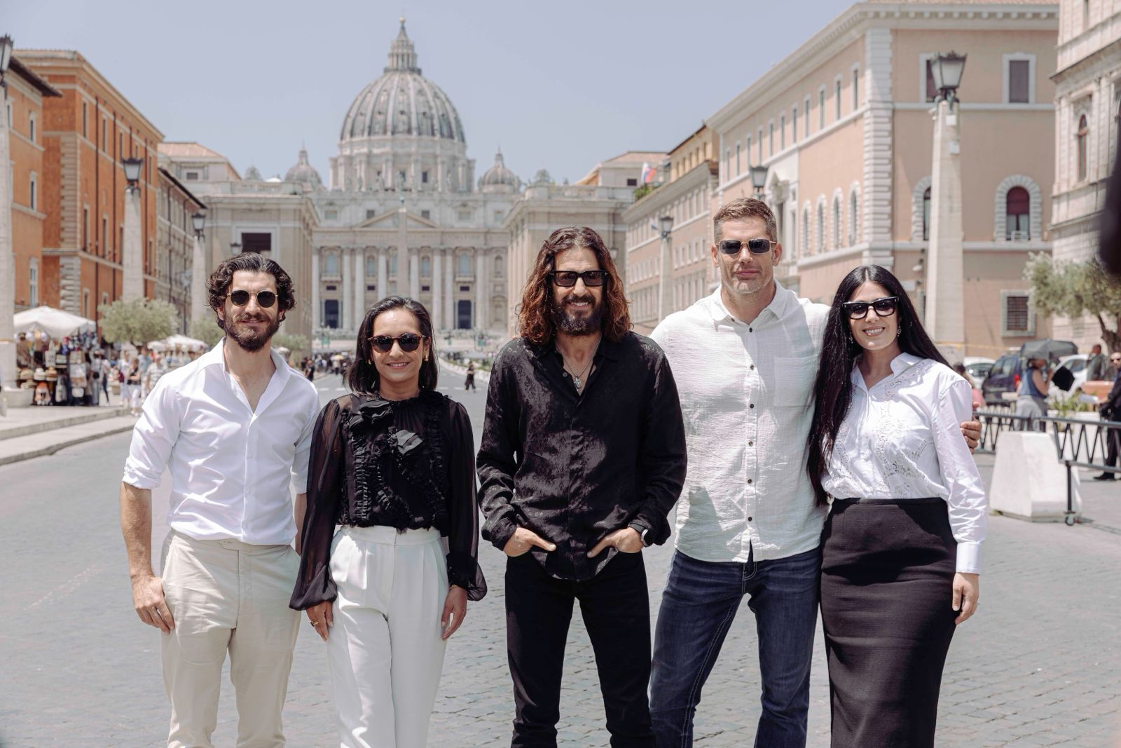 Así fue el encuentro del elenco de ‘The Chosen’ con el papa León XIV