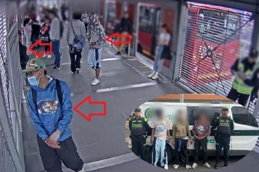 Ladrones de celulares enviados a prisión tras robar a pasajeros de Transmilenio