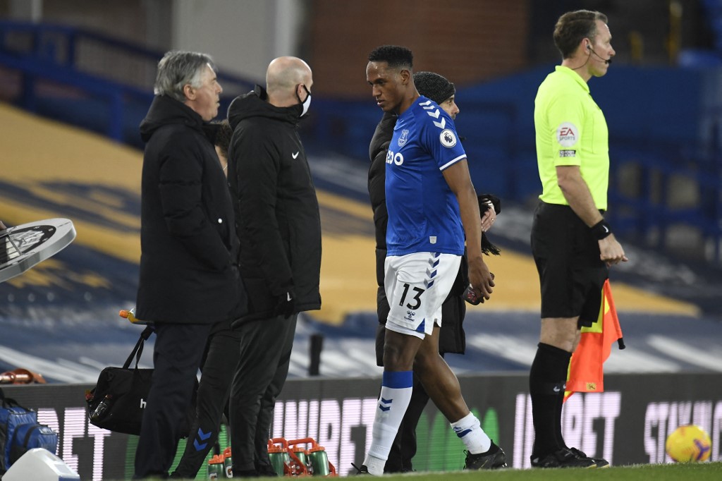Yerry Mina, entre tres y cuatro semanas de baja