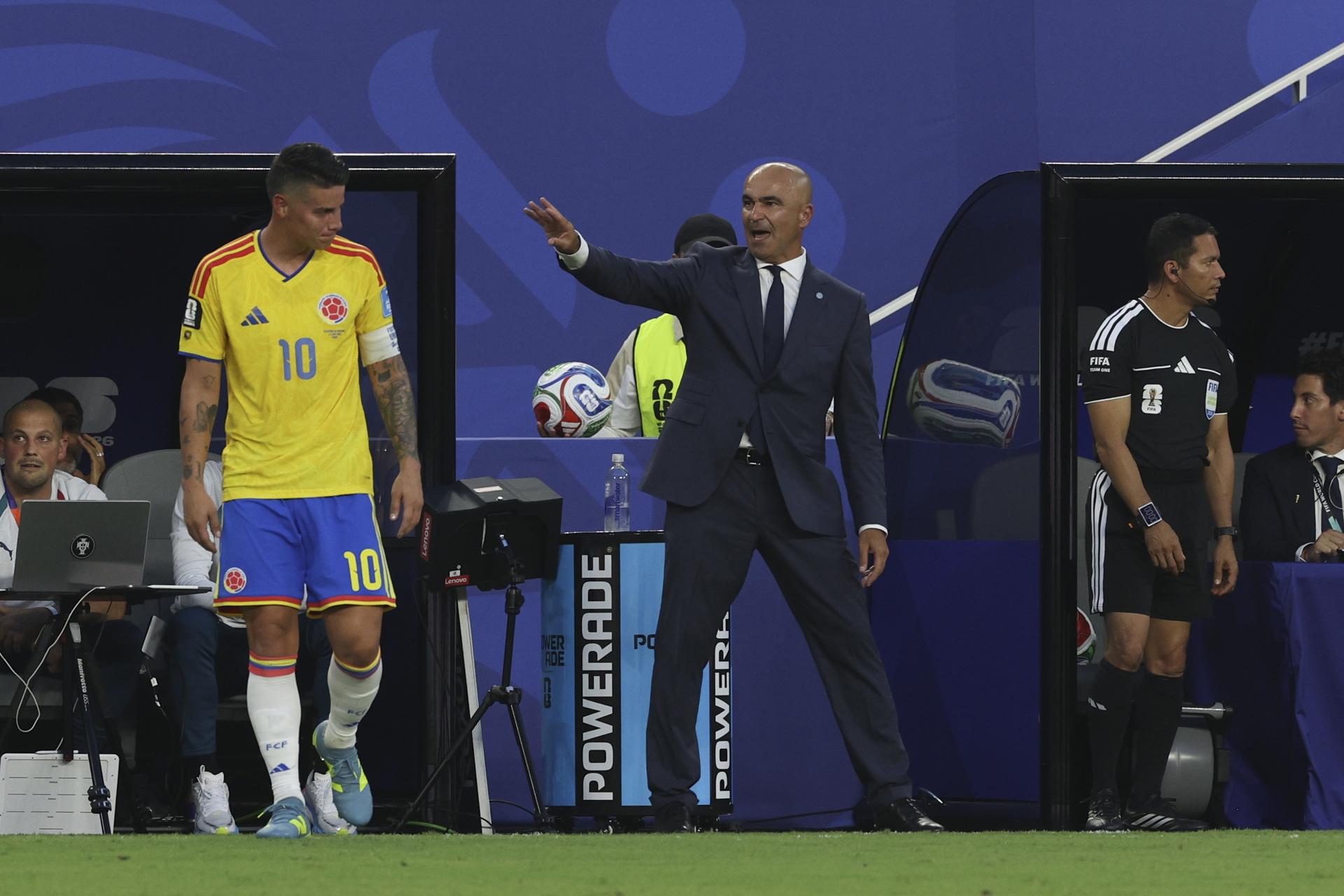 El director técnico de Portugal, Roberto Martínez, elogió el partido de Colombia