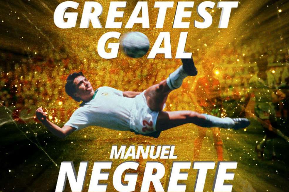 El tanto de Manuel Negrete, elegido como el mejor gol de los mundiales por la FIFA
