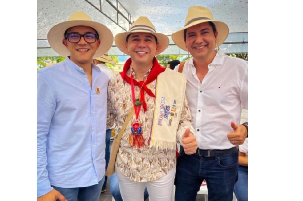 Emiro Castro (izquierda), Andrés Hurtado (centro), César Yáñez (derecha).