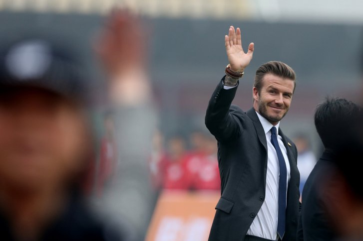David Beckham, invitado de lujo en el entrenamiento de Real Madrid