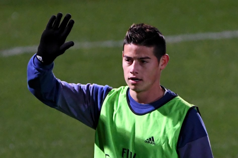 James Rodríguez, volante colombiano de Real Madrid. / AFP