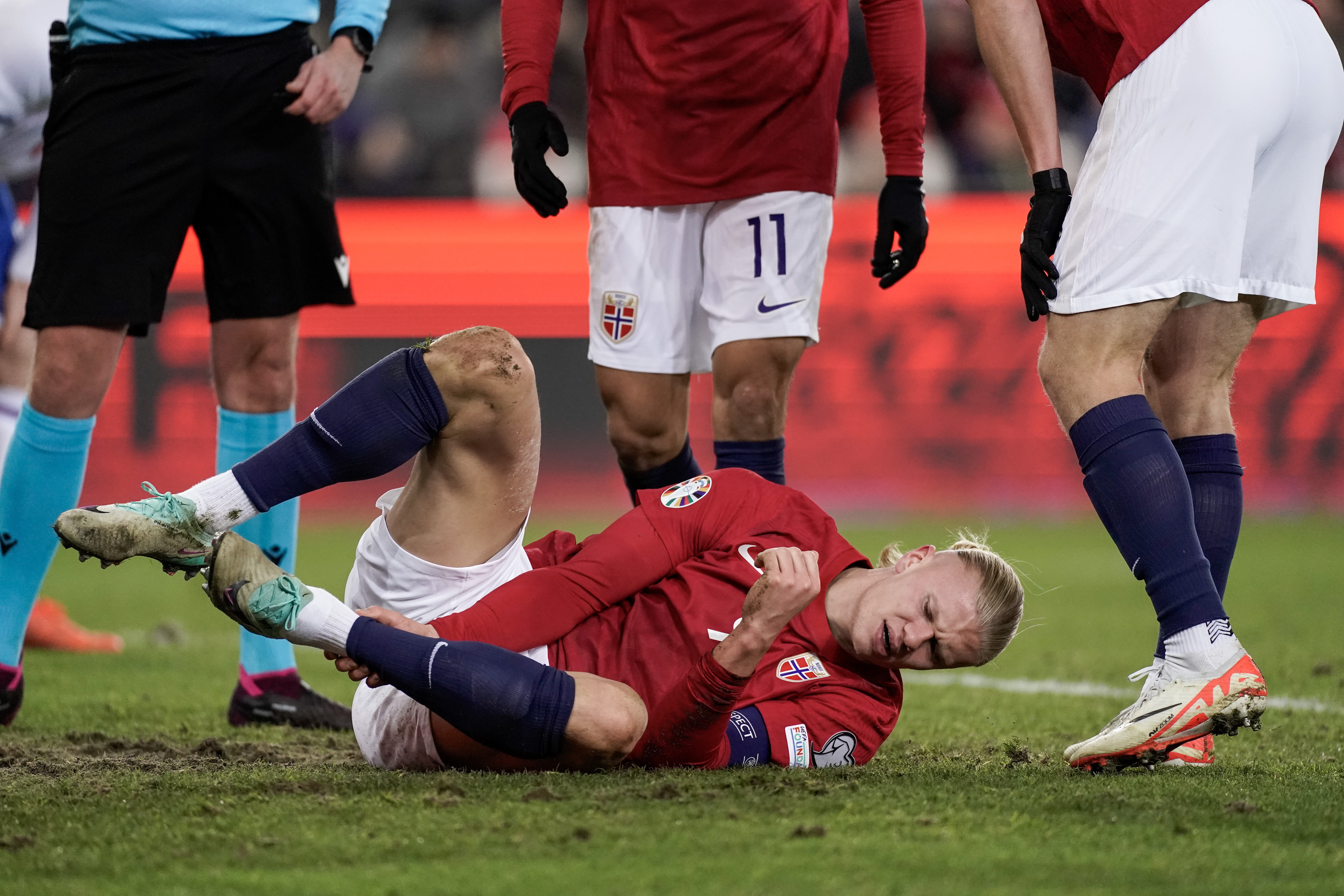 Oslo (Norway), 16/11/2023.- Norway's Erling Braut Haaland during an international friendly soccer match between Norway and Faroe Islands in Oslo, Norway, 16 November 2023. (Futbol, Amistoso, Islas Feroe, Noruega) EFE/EPA/Cornelius Poppe NORWAY OUT