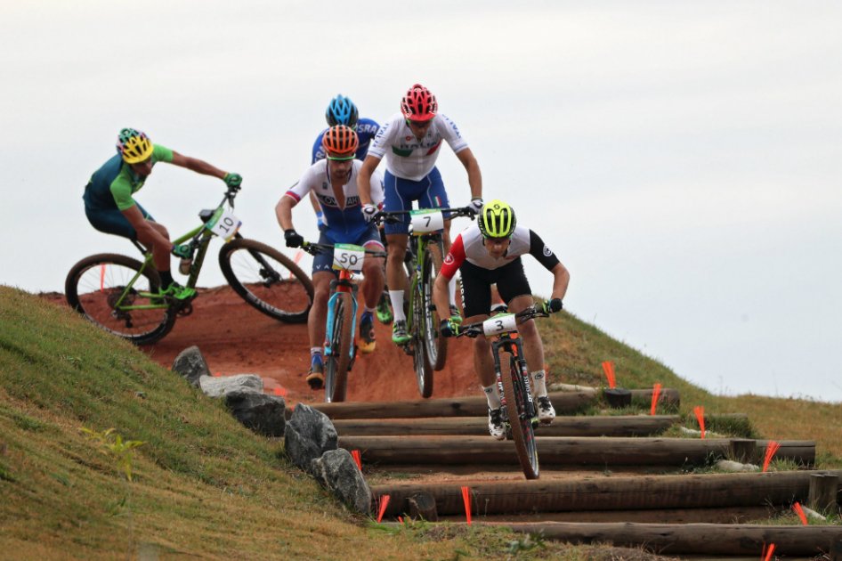 Prueba final de ciclismo de montaña en Río 2016. / EFE