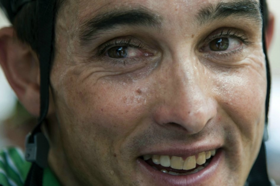 Óscar Sevilla ganador de la quinta etapa de la Vuelta a Guatemala. Foto: AFP
