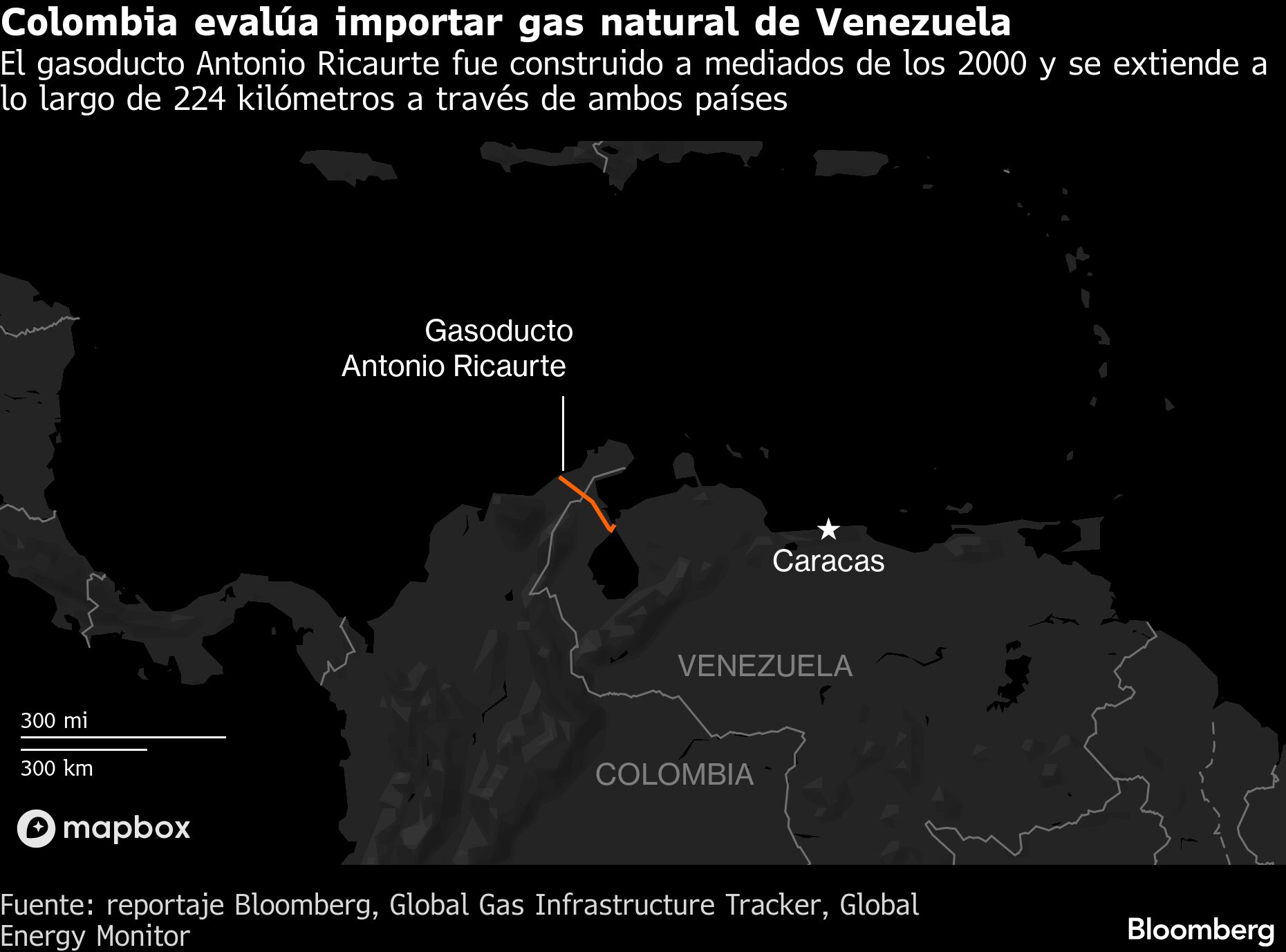 Colombia evalúa importar gas natural de Venezuela | El gasoducto Antonio Ricaurte fue construido a mediados de los 2000 y se extiende a lo largo de 224 kilómetros a través de ambos países