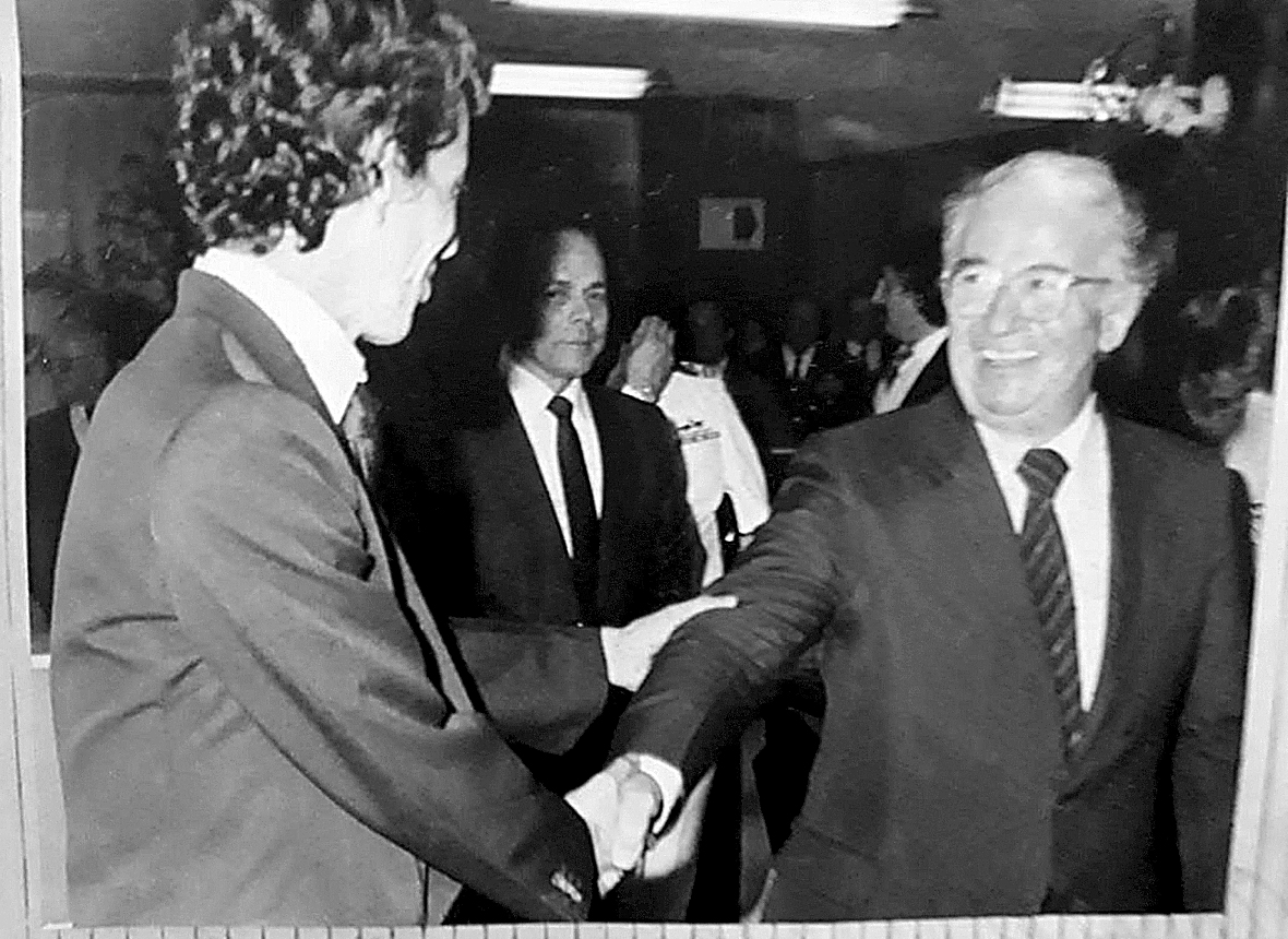 Marcos Efraín Montalvo en los inicios de su carrera periodística.