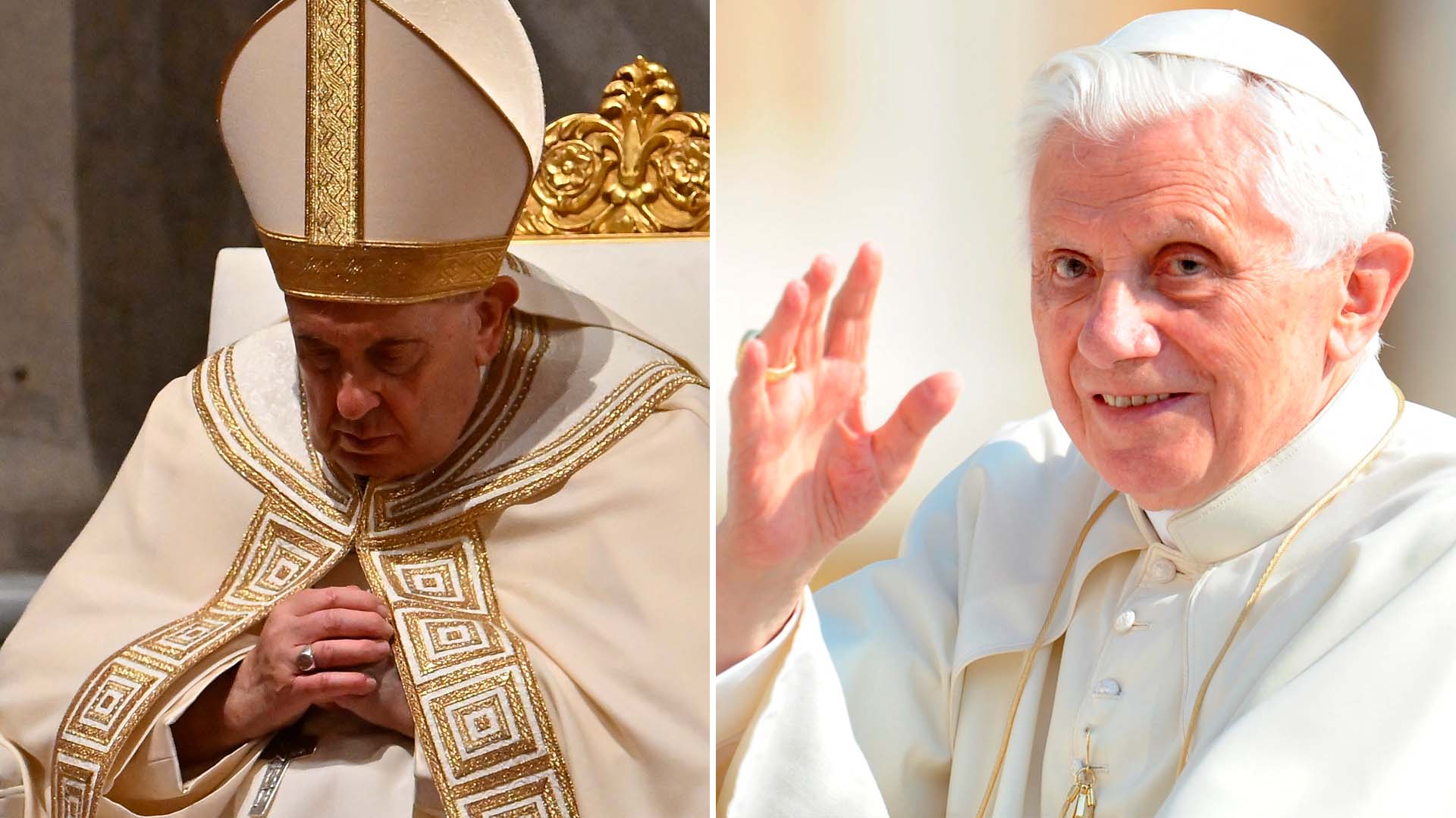 El papa Francisco rindió homenaje al fallecido Benedicto XVI