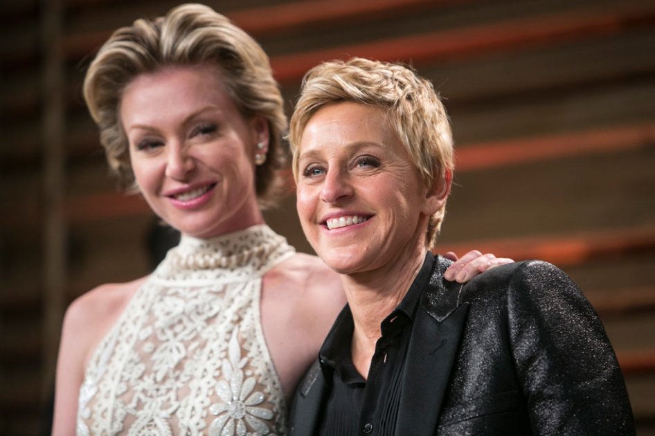 Portia de Rossi y Ellen DeGeneres.