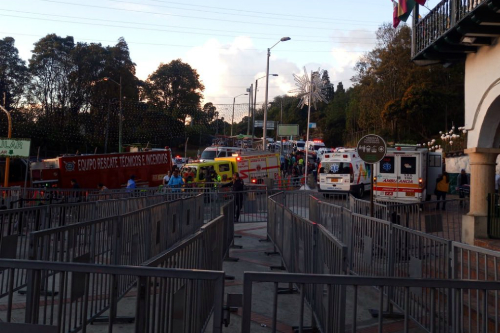 Varios heridos por accidente en el teleférico del cerro Monserrate