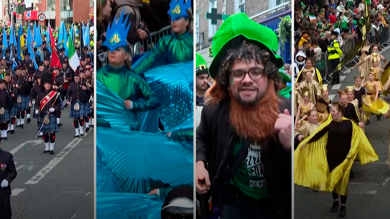 Con banderas de Ucrania, regresó la celebración del Día de San Patricio