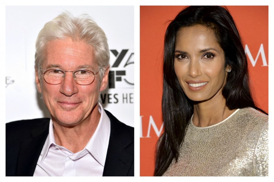 Richard Gere y Padma Lakshmi.
