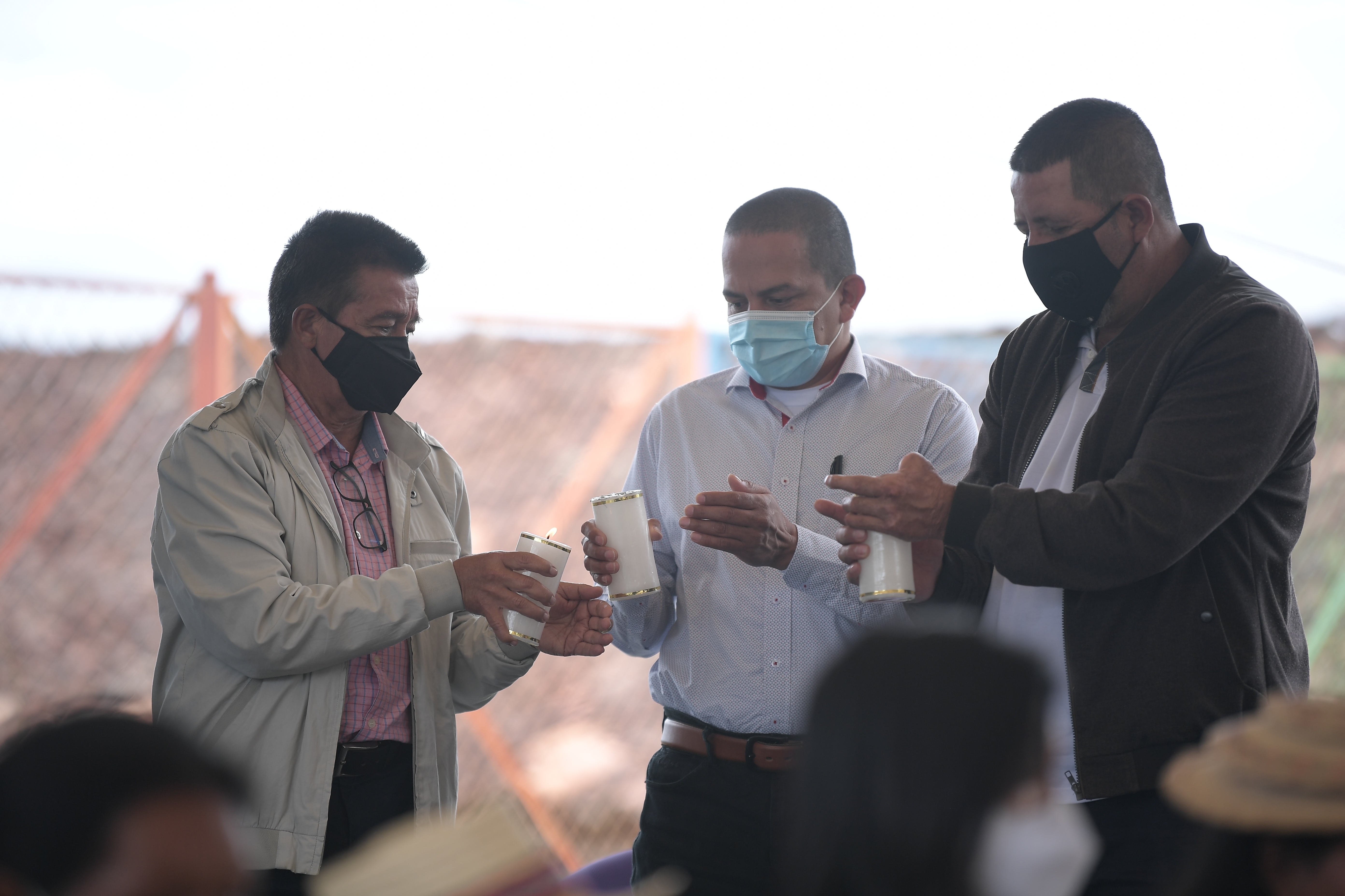 Acto organizado por la Comisión de la Verdad, Colombia 2020 y la alcaldía de Caldono; en el que se reunieron excomandantes de la Columna Móvil Jacobo Arenas de las Farc, líderes sociales, indígenas y víctimas.