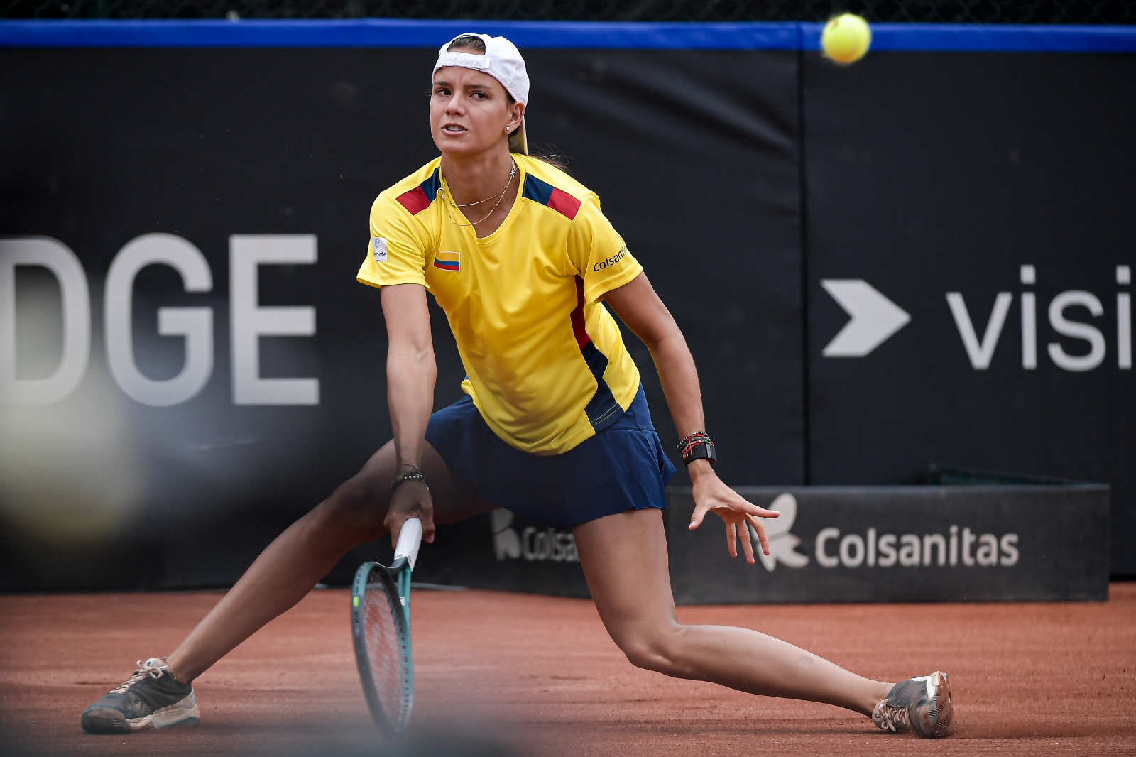 La antioqueña Emiliana Arango cayó en su partido ante Francia en la Copa Billie Jean King.