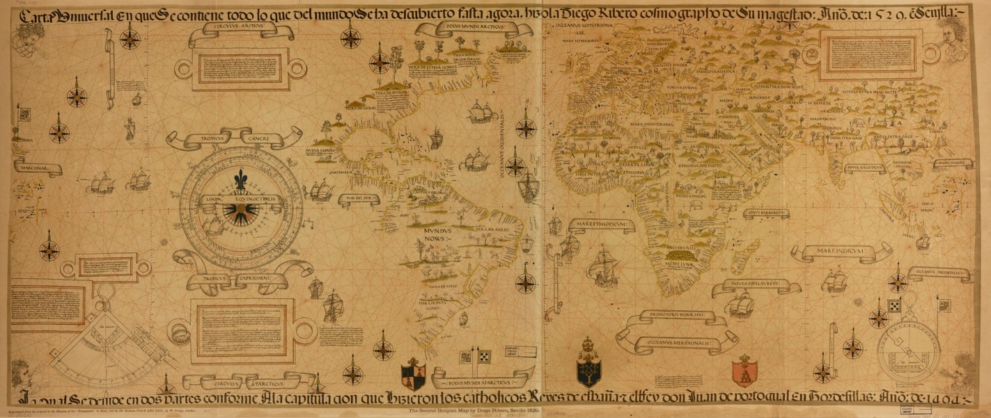 Una pintura del mundo para el rey: la Carta universal de Diego Ribero 