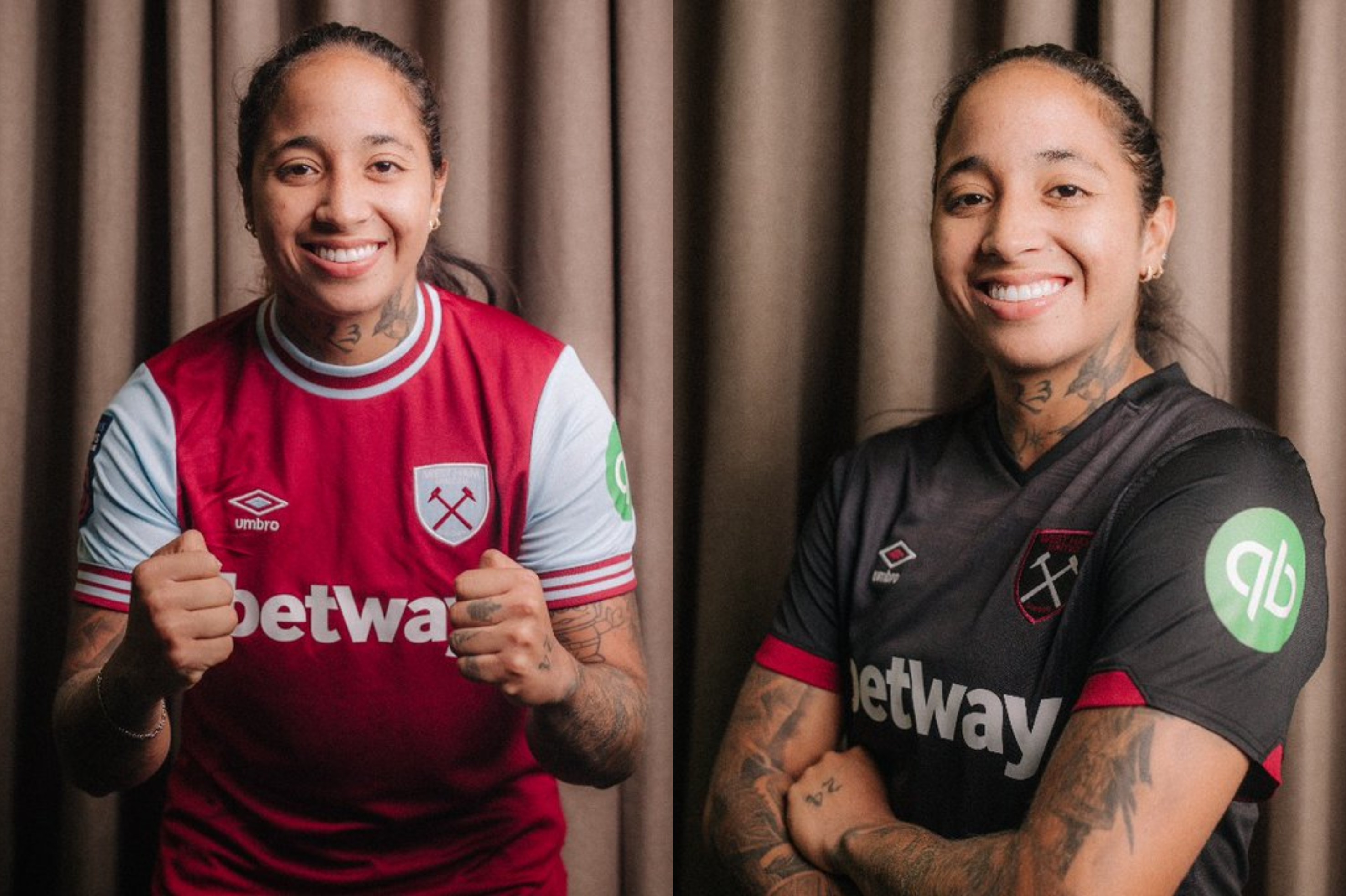 Así presentó el West Ham de Inglaterra a la colombiana Manuela Pavi