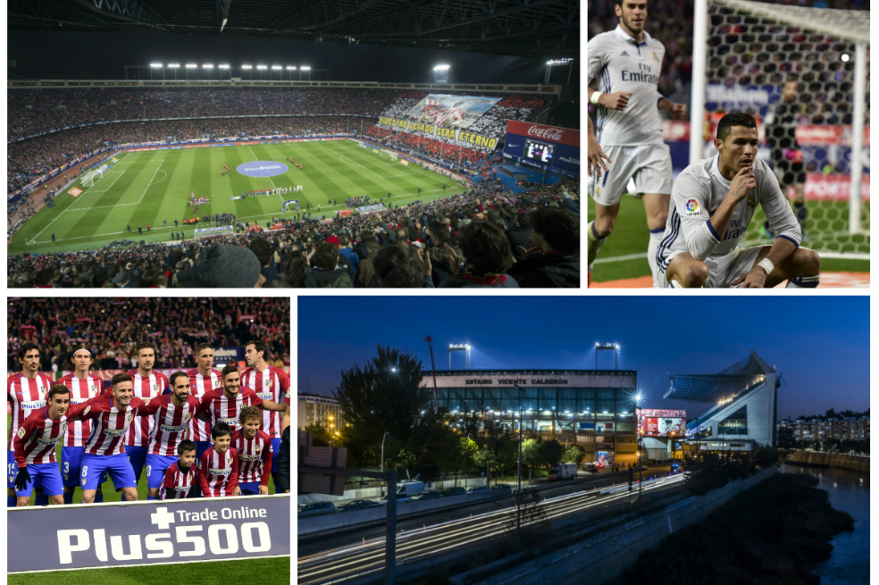 Así se vivió el último derbi madrileño en el estadio Vicente Calderón