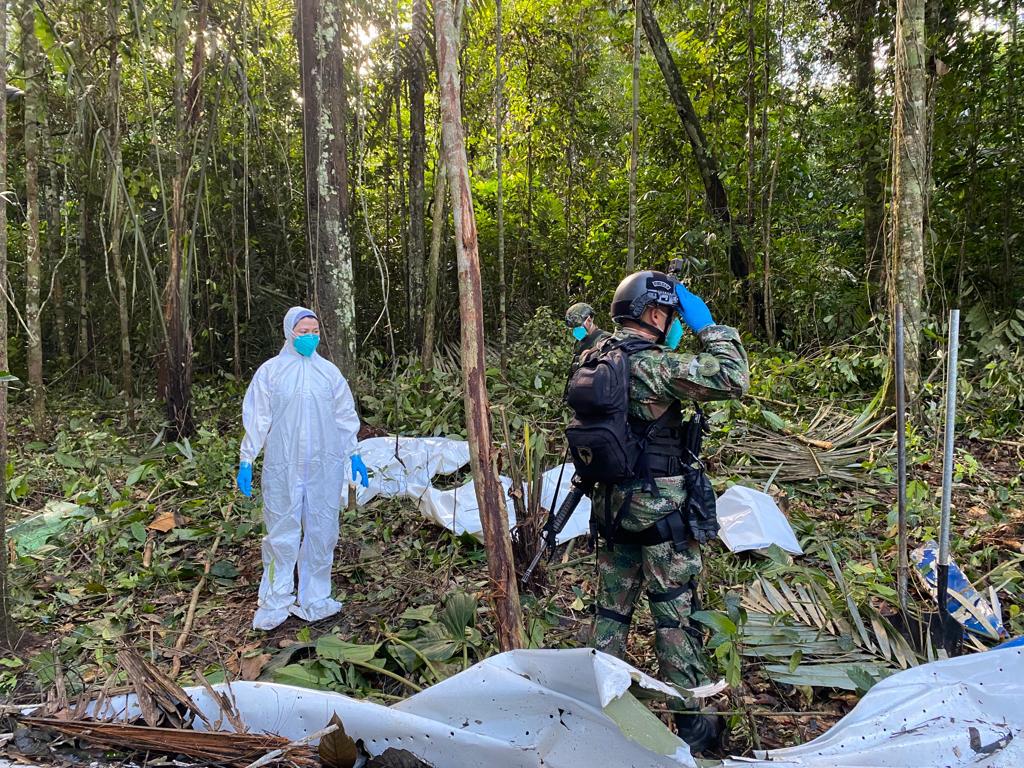 Rescate de víctimas de aeronave desaparecida