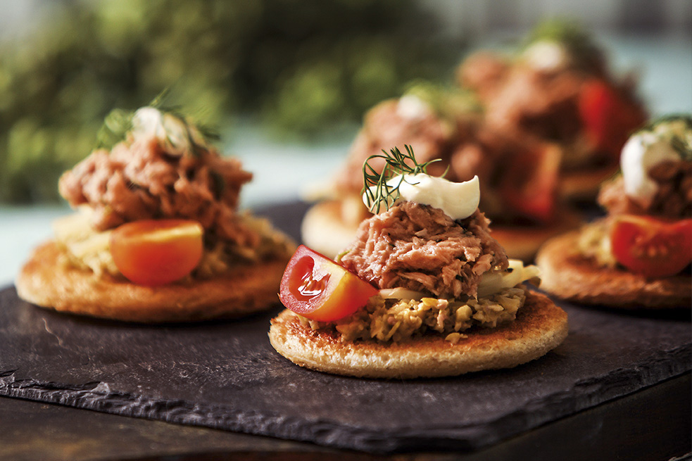 Recetas con atún: prepara montaditos en 20 minutos