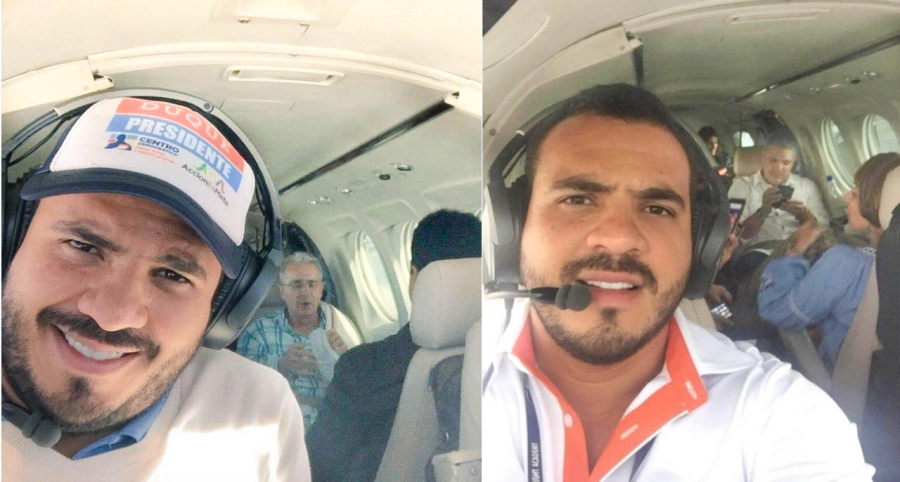 En fotos de redes sociales de Samuel David Niño Cataño se muestra cercano a personajes como Álvaro Uribe e Iván Duque.