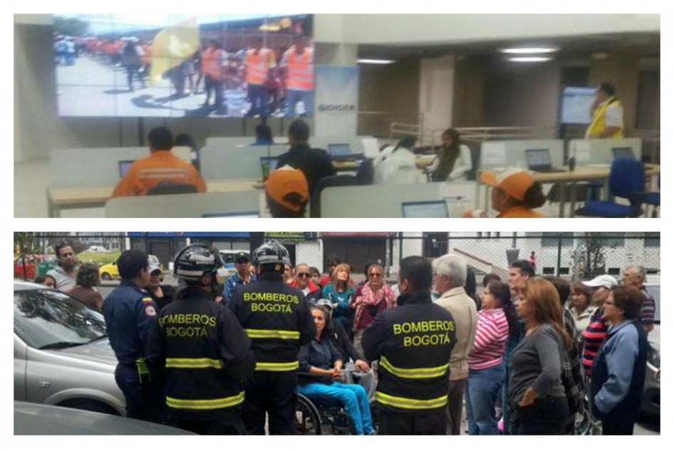 96.000 bogotanos participaron del simulacro de evacuación dominical