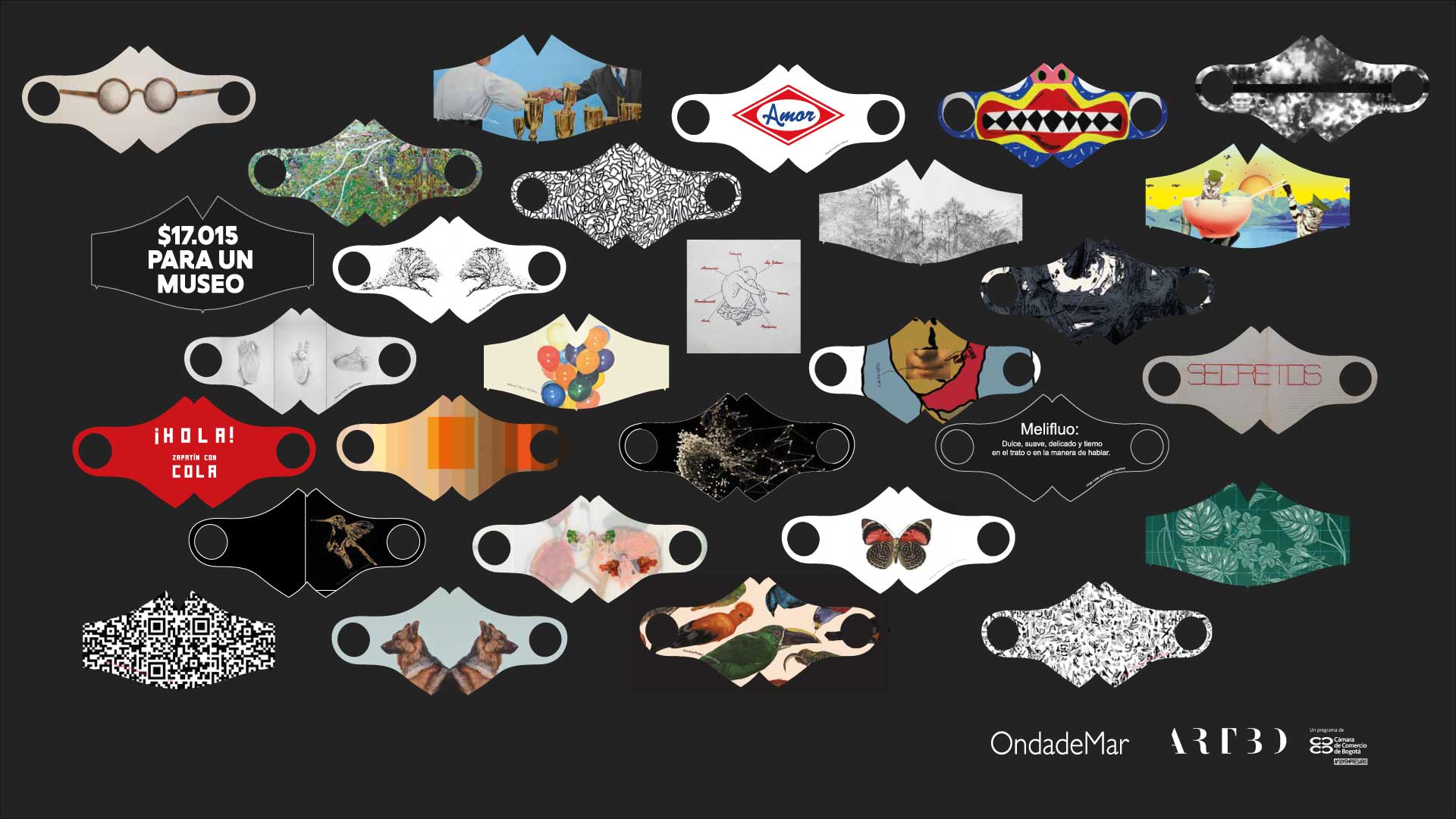Tapabocas de diseñadores colombianos transforman el arte en autocuidado en ARTBO