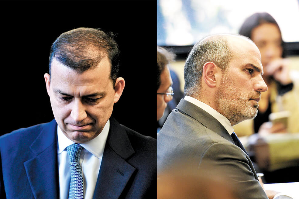Juan Carlos Ortiz (izq.) y Tomás Jaramillo, gestores del descalabro del Fondo Premium. / Archivo El Espectador