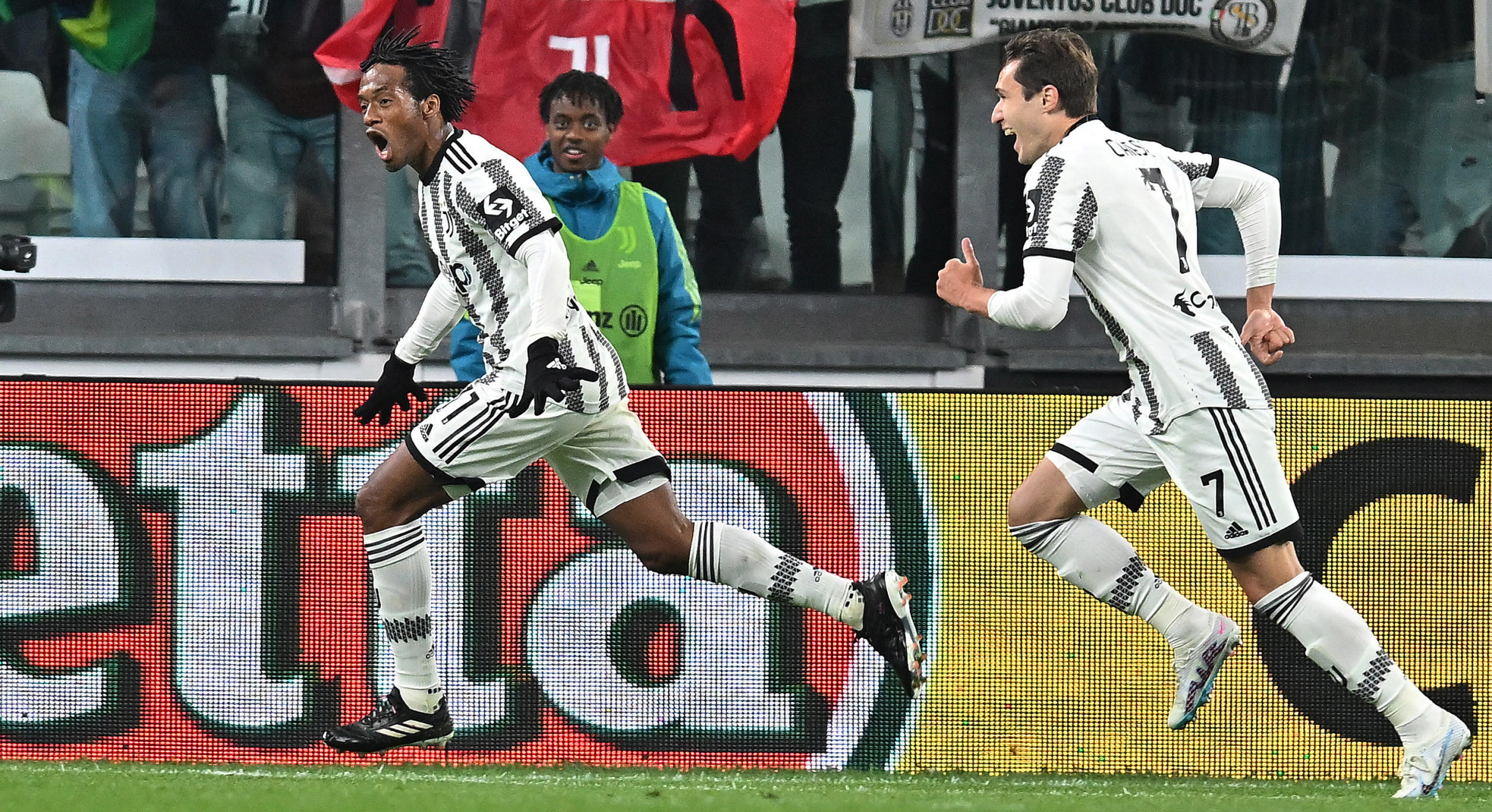 Juan Guillermo Cuadrado le dio el empate a Juventus frente a Inter