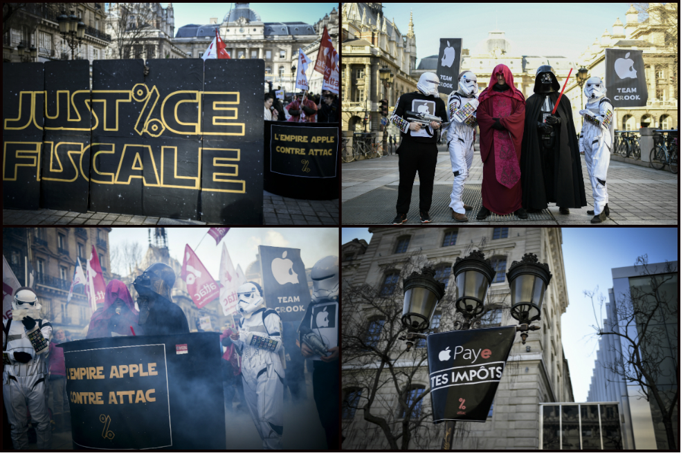 Las protestas al estilo Star Wars de Attac contra Apple