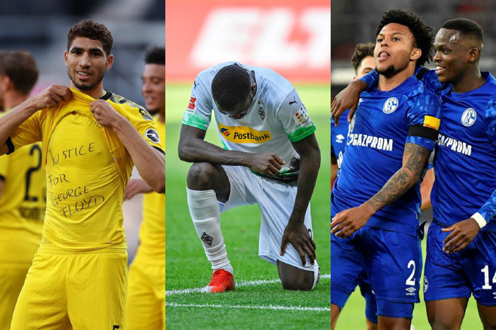 Tres jugadores de la Bundesliga rinden homenaje a George Floyd