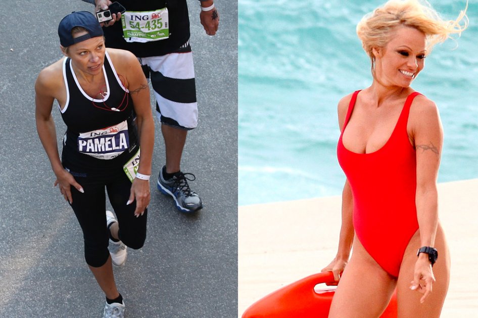 Pamela Anderson quería correr la maratón de Nueva York en vestido de baño