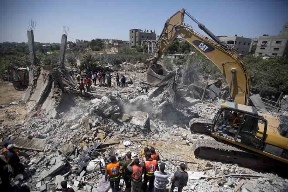 La Franja de Gaza, 50 días bajo las bombas