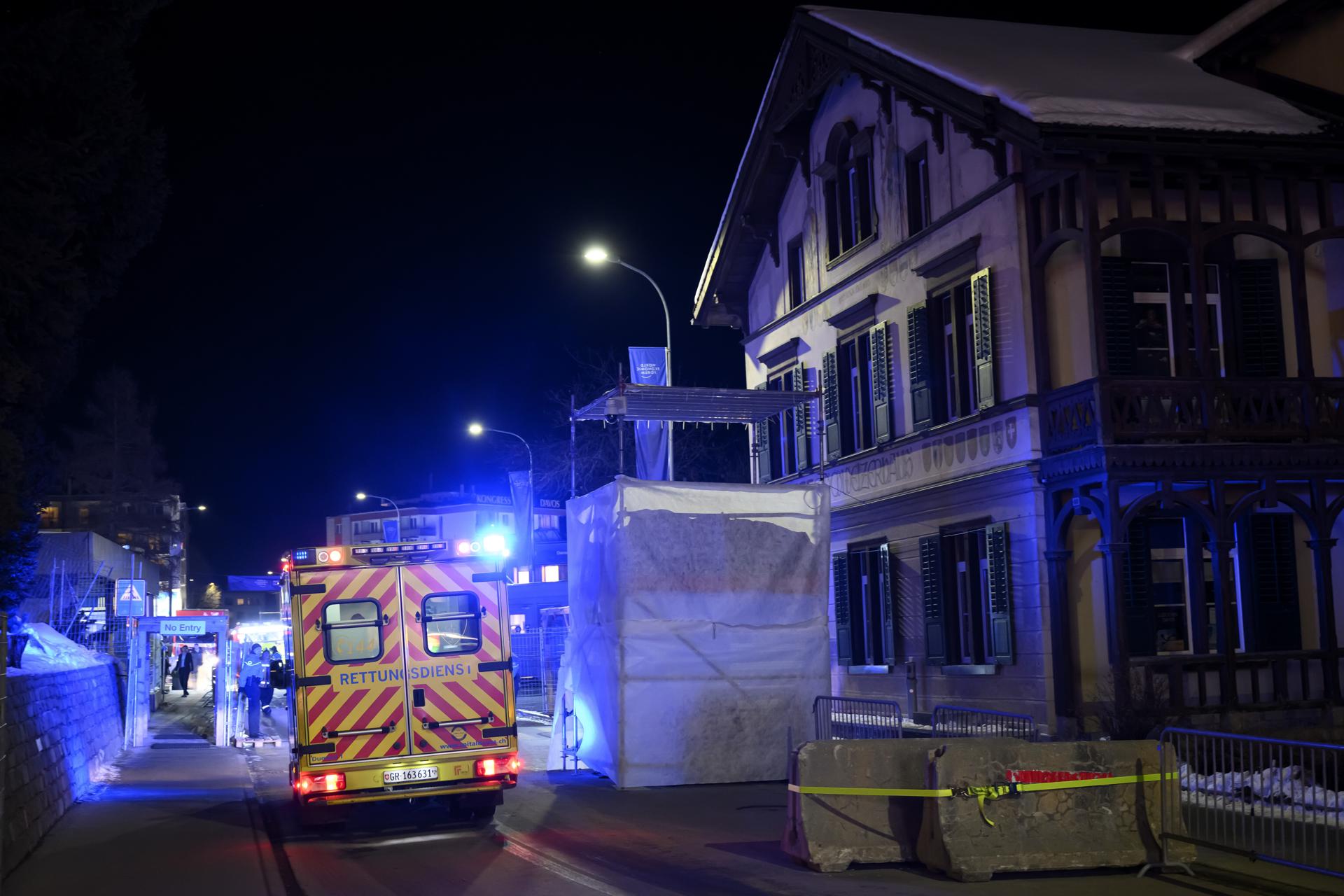 No, no evacuaron Davos: hubo una emergencia, pero fue controlada, según testigos